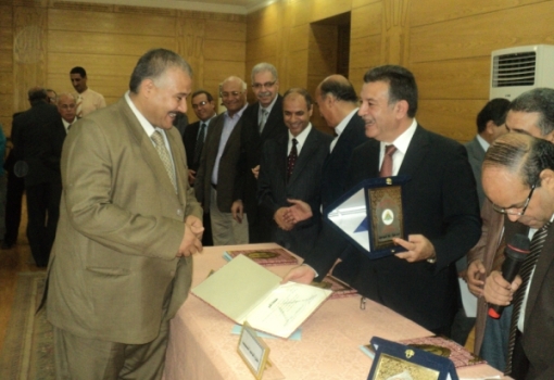 Honoring the Winners of Benha University Awards
