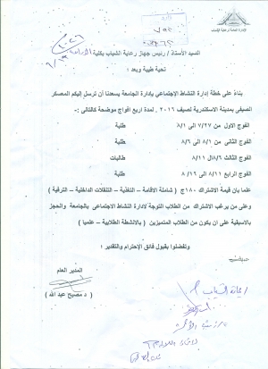 المعسكر الصيفى بمدينة الاسكندرية