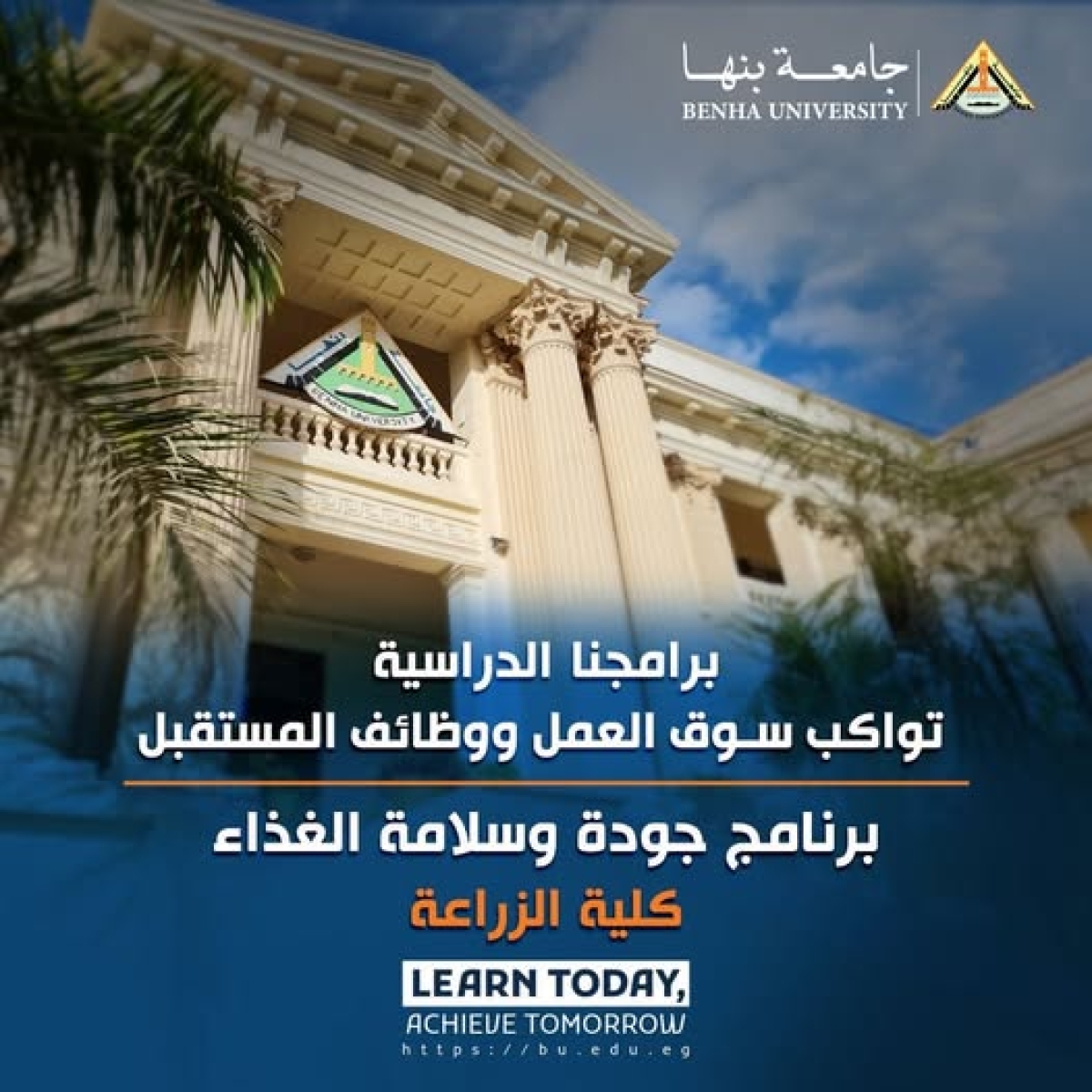جامعة بنها | برامجنا الدراسية تواكب سوق العمل ووظائف المستقبل
